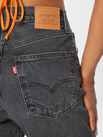 LEVI'S ® Slimfit Jeans '70s High Slim Straight' in Schwarz