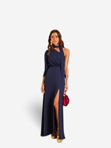THE-ARE Dress in Blue: front
