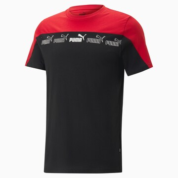 PUMA T-Shirt 'Around The Block' in Schwarz: predná strana