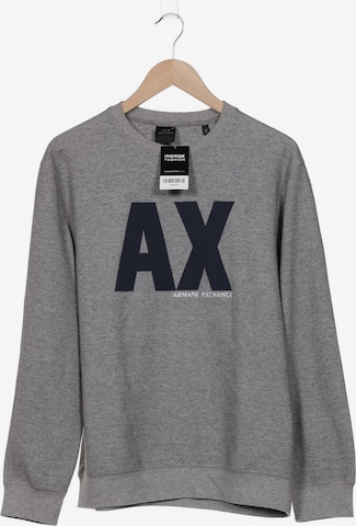 ARMANI EXCHANGE Sweatshirt & Zip-Up Hoodie in M in Grey: front