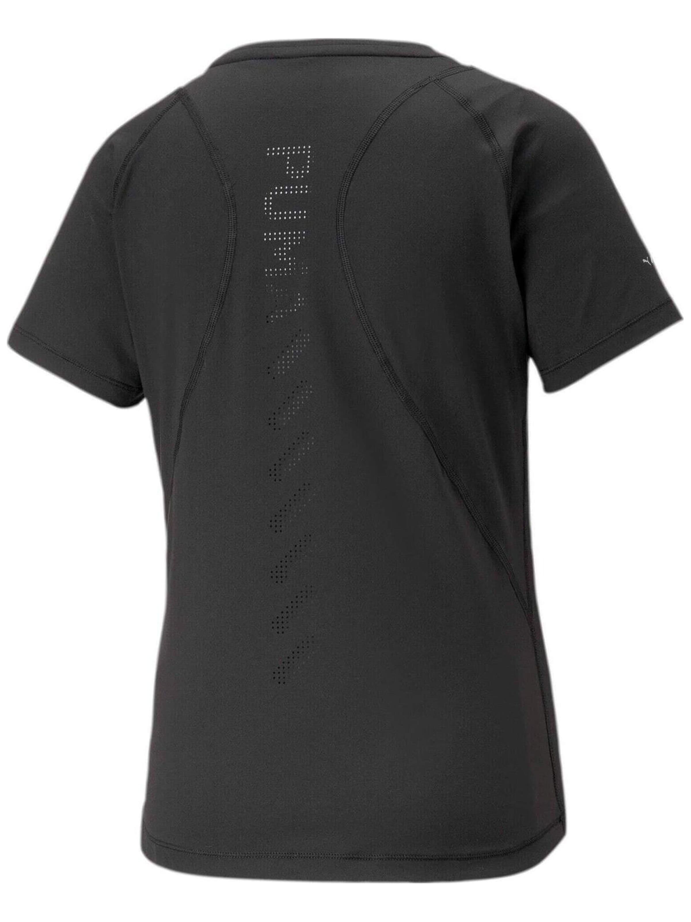 Maglietta 'Puma Run Cloudspun Ss Tee W' di PUMA in nero