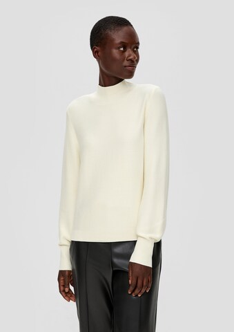 s.Oliver BLACK LABEL Sweater in Beige: front