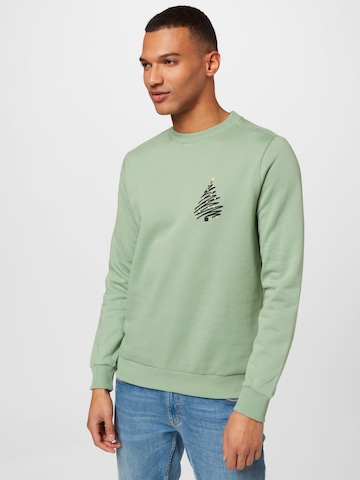 WESTMARK LONDON Sweatshirt 'XMAS TREE' in Green: front