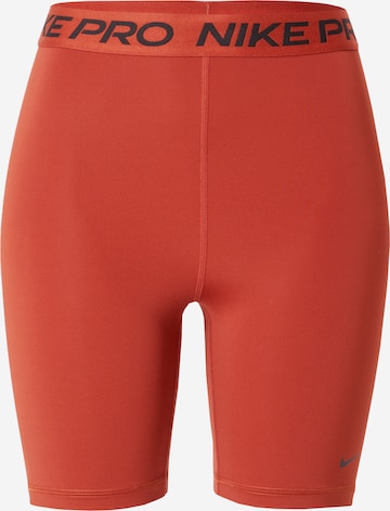 NIKE Скинни Спортивные штаны 'Pro 365' в Оранжевый: спереди