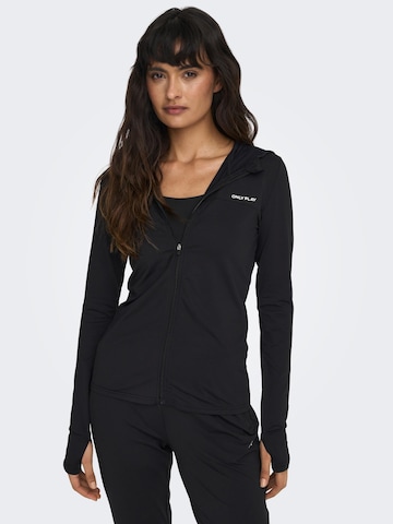 ONLY PLAY Sports sweat jacket 'Mila' in Black: front
