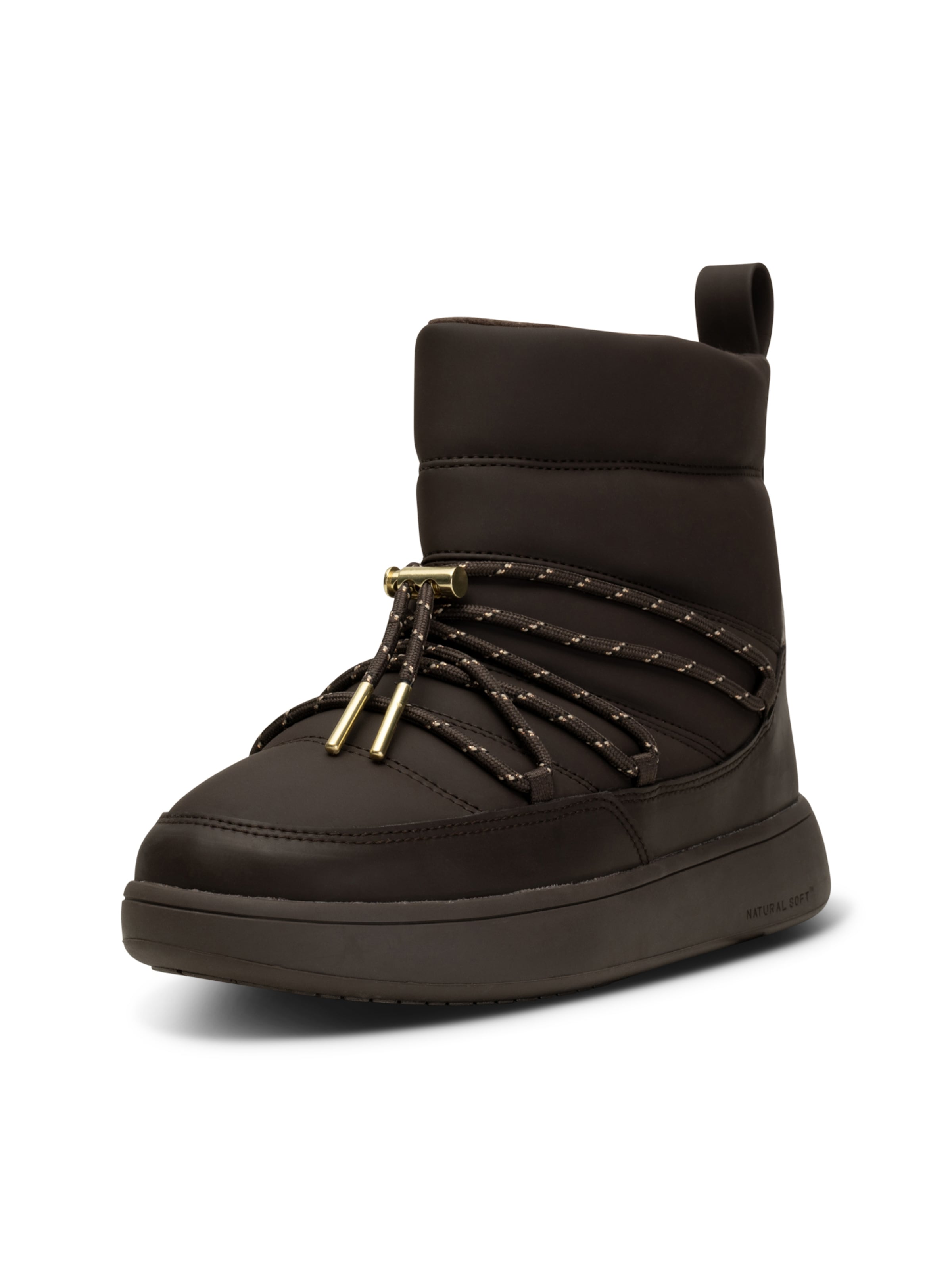 WODEN Snowboots 'Isa' i brun: forside