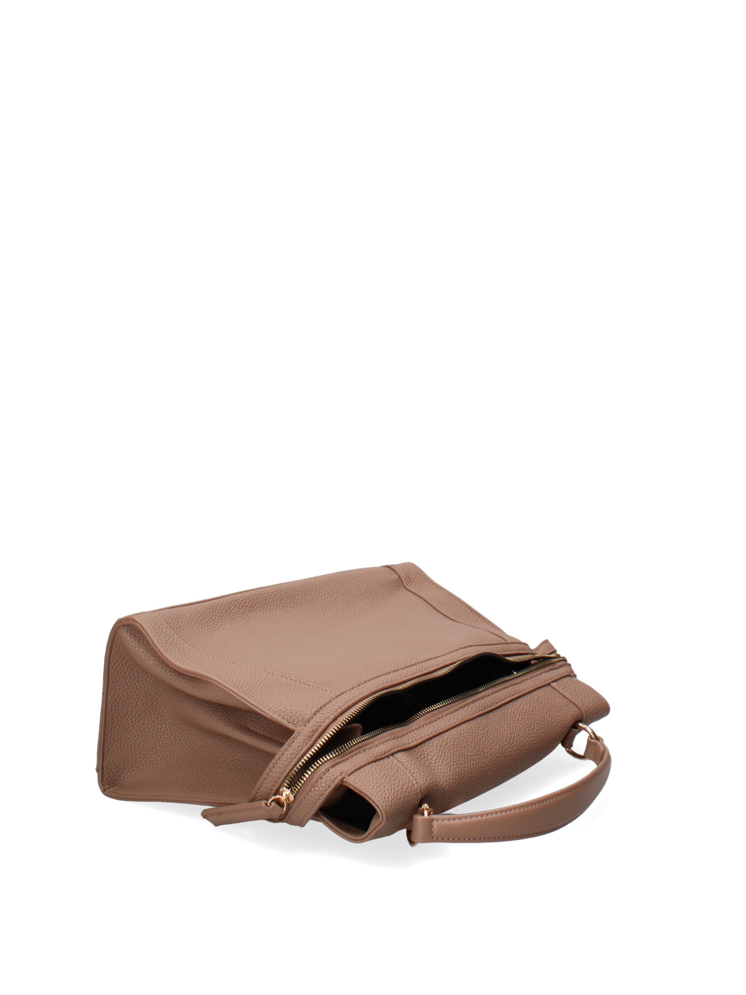 Borsa a mano 'Borsa a Mano Donna Ecopelle - Zip e Tracolla Rimovibile' di Diana&Co. in grigio