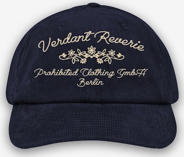 Prohibited Cap 'Verdant Reverie' in Blau: Vorderseite