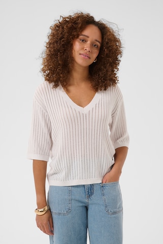 Pull-over 'KAAbalina' Kaffe en blanc : devant