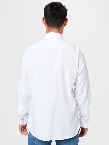 TOMMY HILFIGER Regular fit Button Up Shirt 'Dobby' in White
