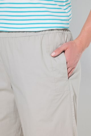 Ulla Popken Regular Chino trousers 'Ruby' in Grey