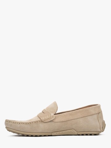 Estro Moccasins '462327' in Beige: front