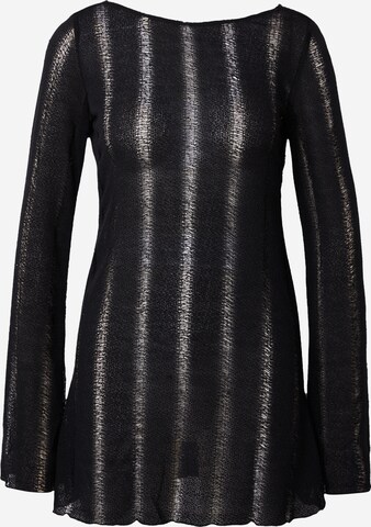 BDG Urban Outfitters Плетена рокля 'ALISHA' в черно: отпред
