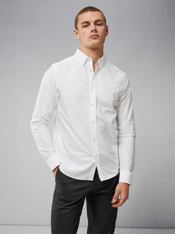 J.Lindeberg Slim fit Button Up Shirt in White