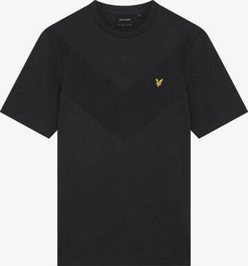 Lyle & Scott - Camiseta 'Chevron' en negro: frente