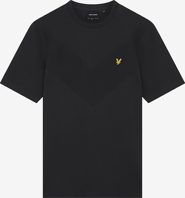 Lyle & Scott Tričko 'Chevron' – černá: přední strana