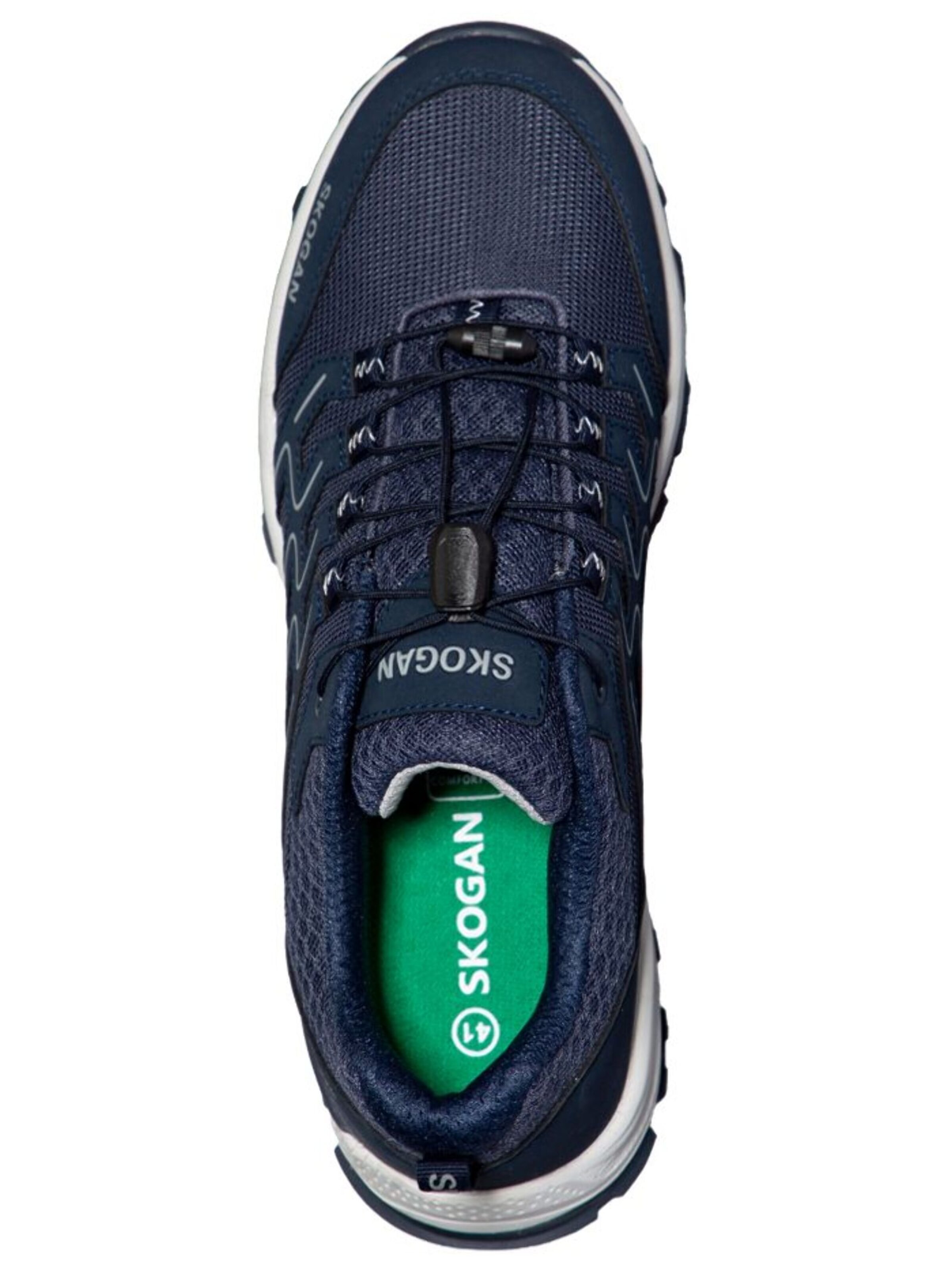 SKOGAN Platform trainers in Blue: top