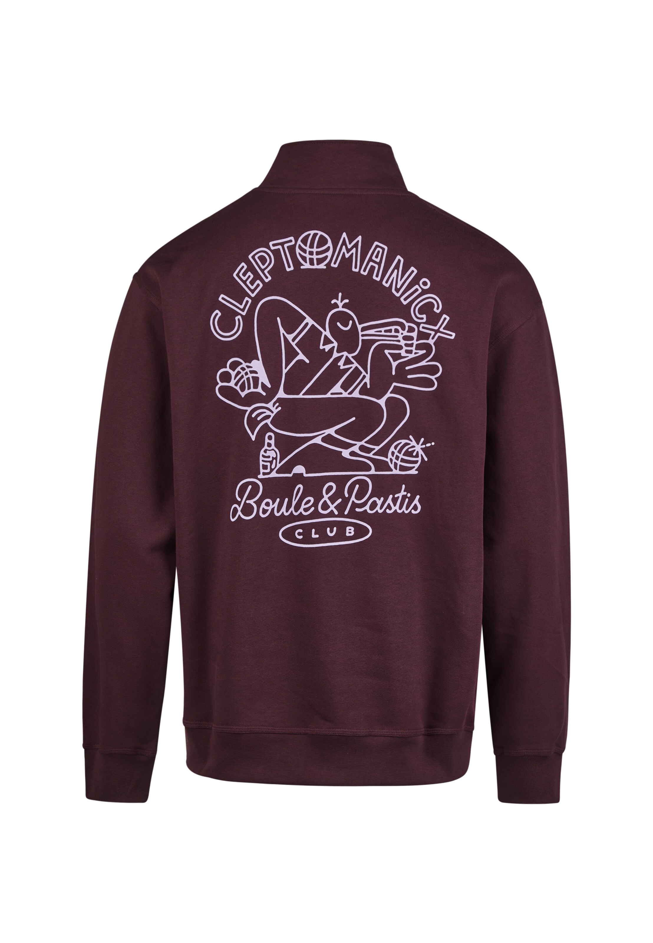 Cleptomanicx Sweatshirt 'Boule & Pasti' in Red