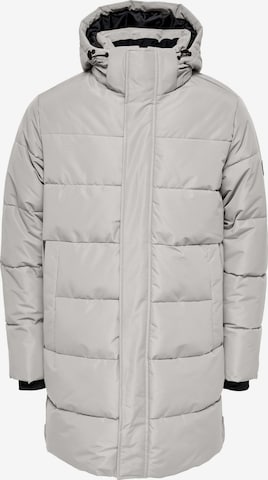 Cappotto invernale 'Carl' di Only & Sons in grigio: frontale