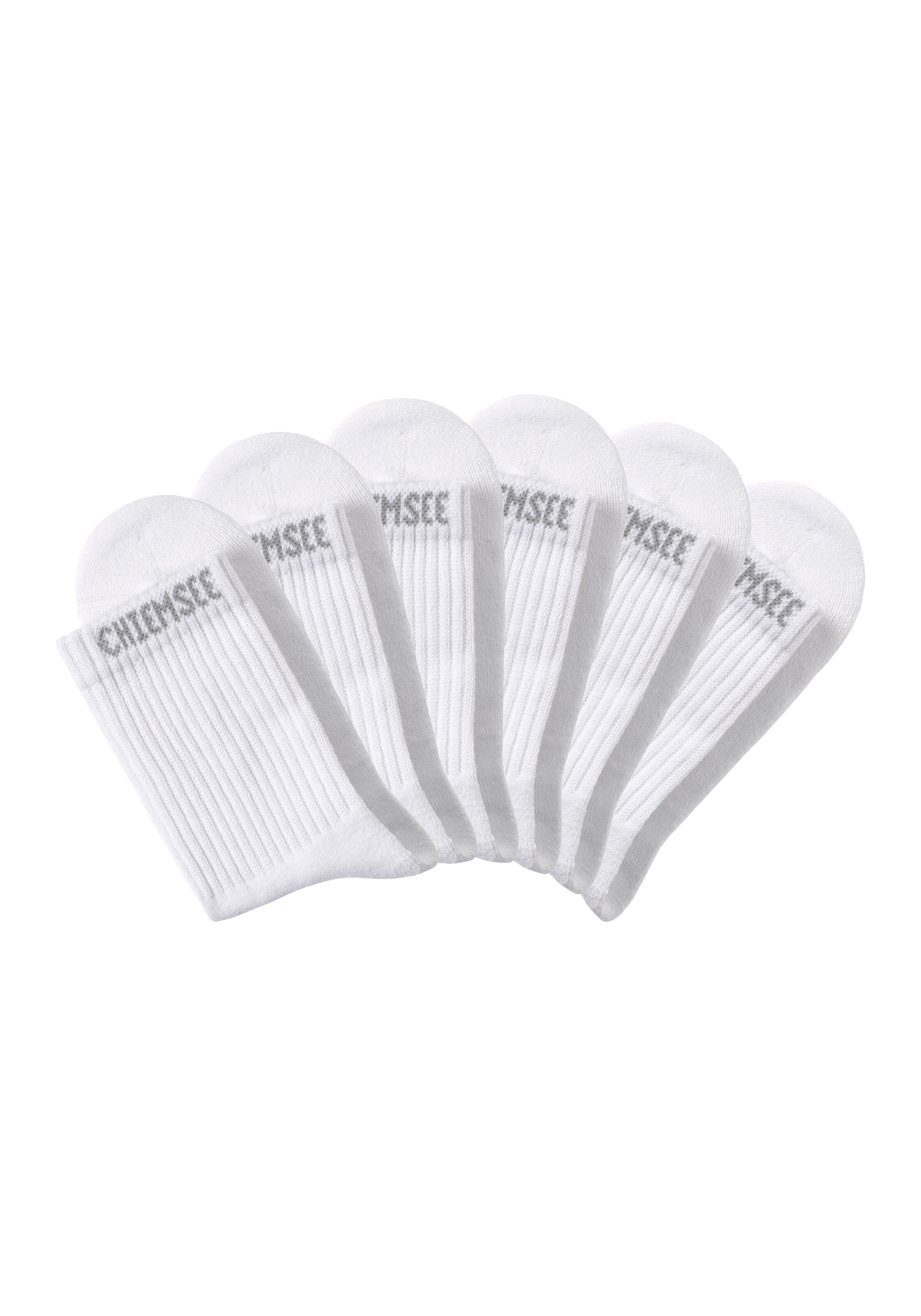 CHIEMSEE Athletic Socks in White: front