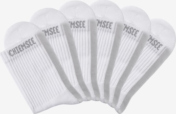 CHIEMSEE Athletic Socks in White: front
