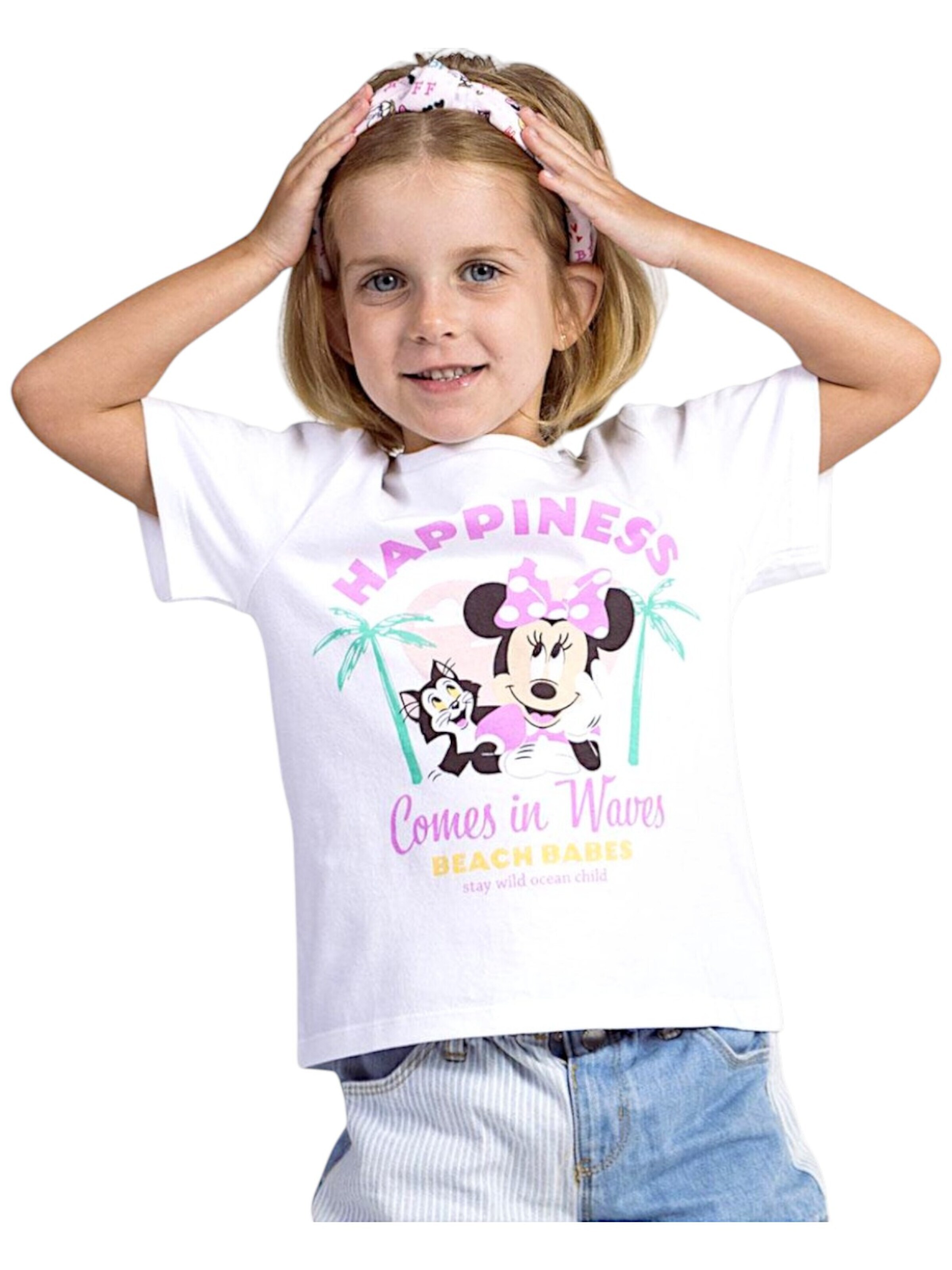 Disney Minnie Mouse Shirt 'Minnie Mouse'‌‌‌‌ in Weiß: Vorderseite