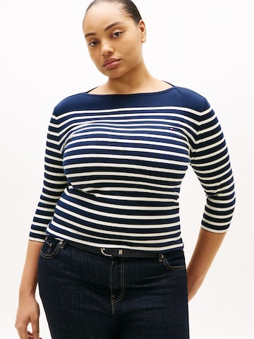 Maglietta di Tommy Hilfiger Curve in blu: frontale