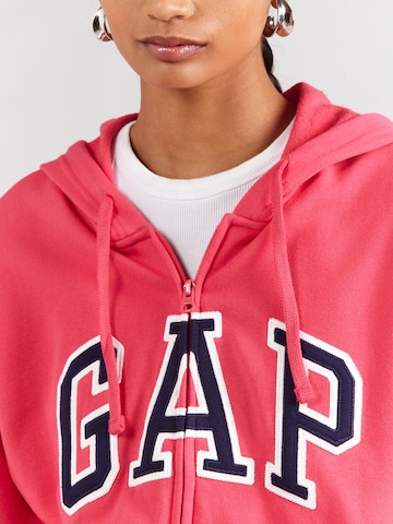 GAP Sweatjacke 'HERITAGE' in Pink