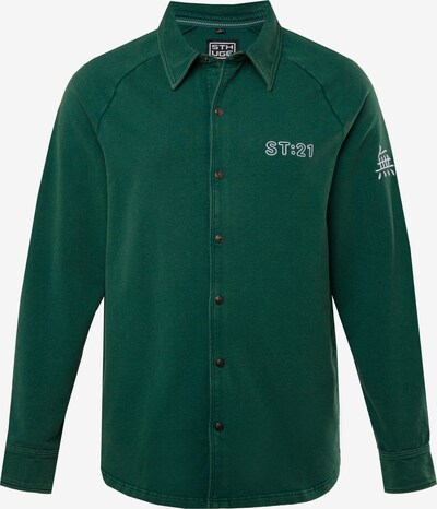 STHUGE Button Up Shirt in Green / White, Item view