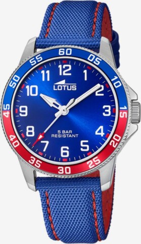 Montre à affichage analogique 'Junior Collection' Lotus en bleu : devant