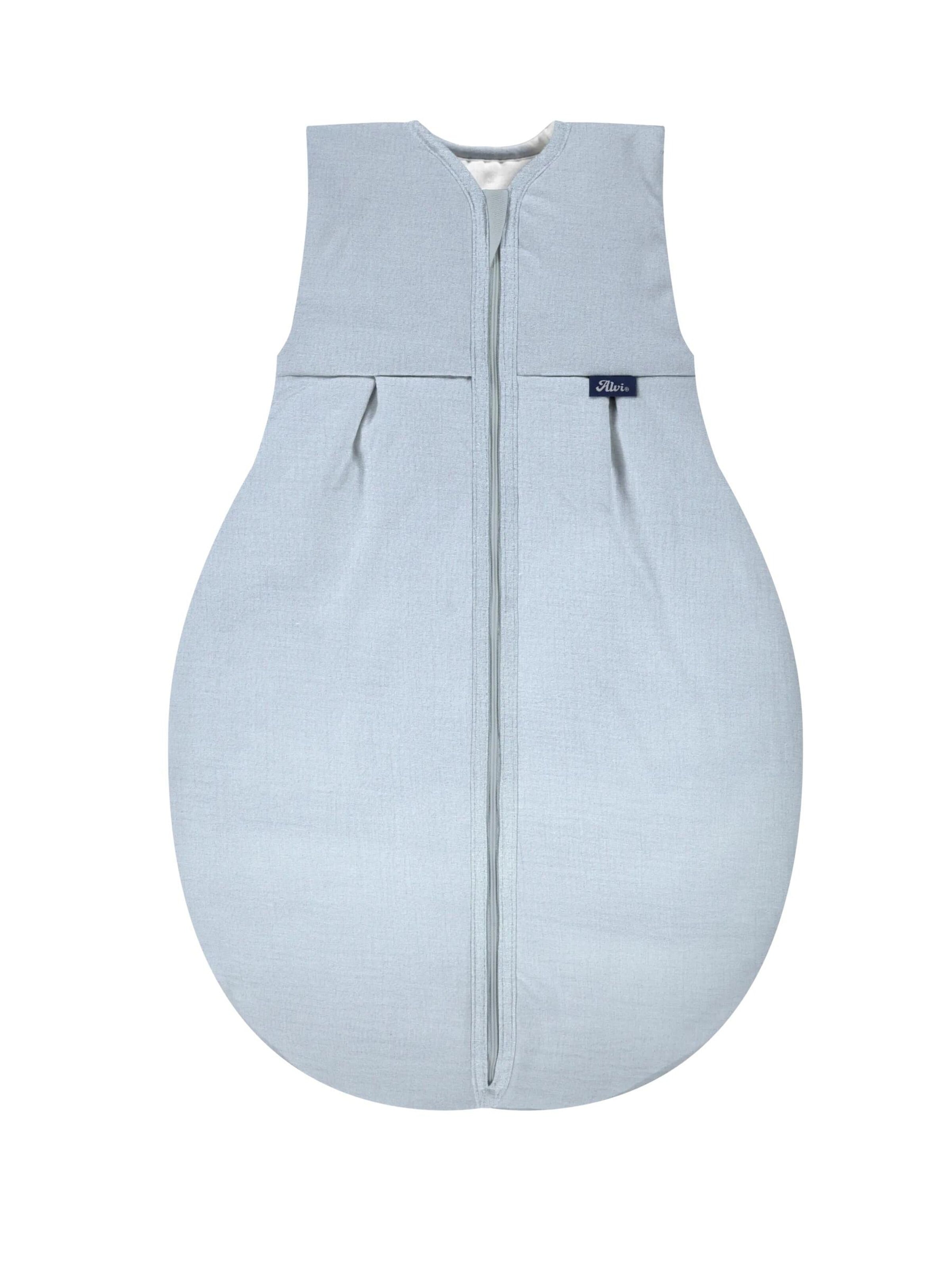 ALVI Sleeping Bag 'Schlafsack 4-Season Mull-Schlafsack' in Blue: front
