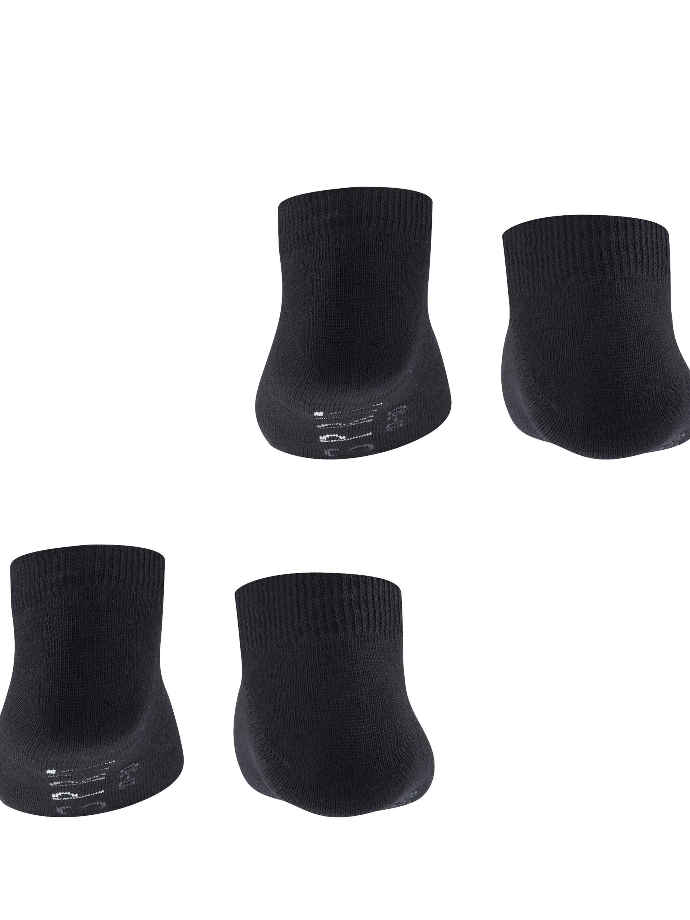 ESPRIT Socks 'Foot Logo 2-Pack' in Black