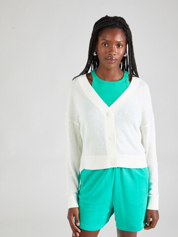 QS Knit cardigan in Beige: front