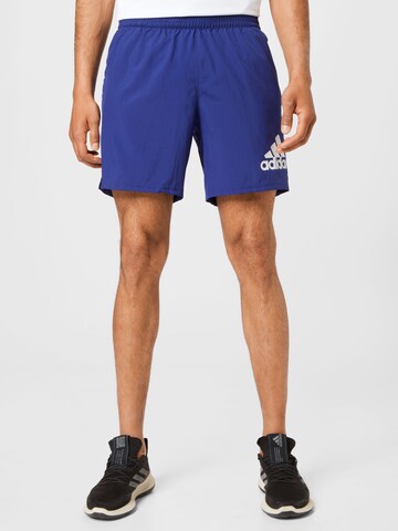 ADIDAS SPORTSWEAR Normální Sportovní kalhoty 'Run It' – modrá: přední strana