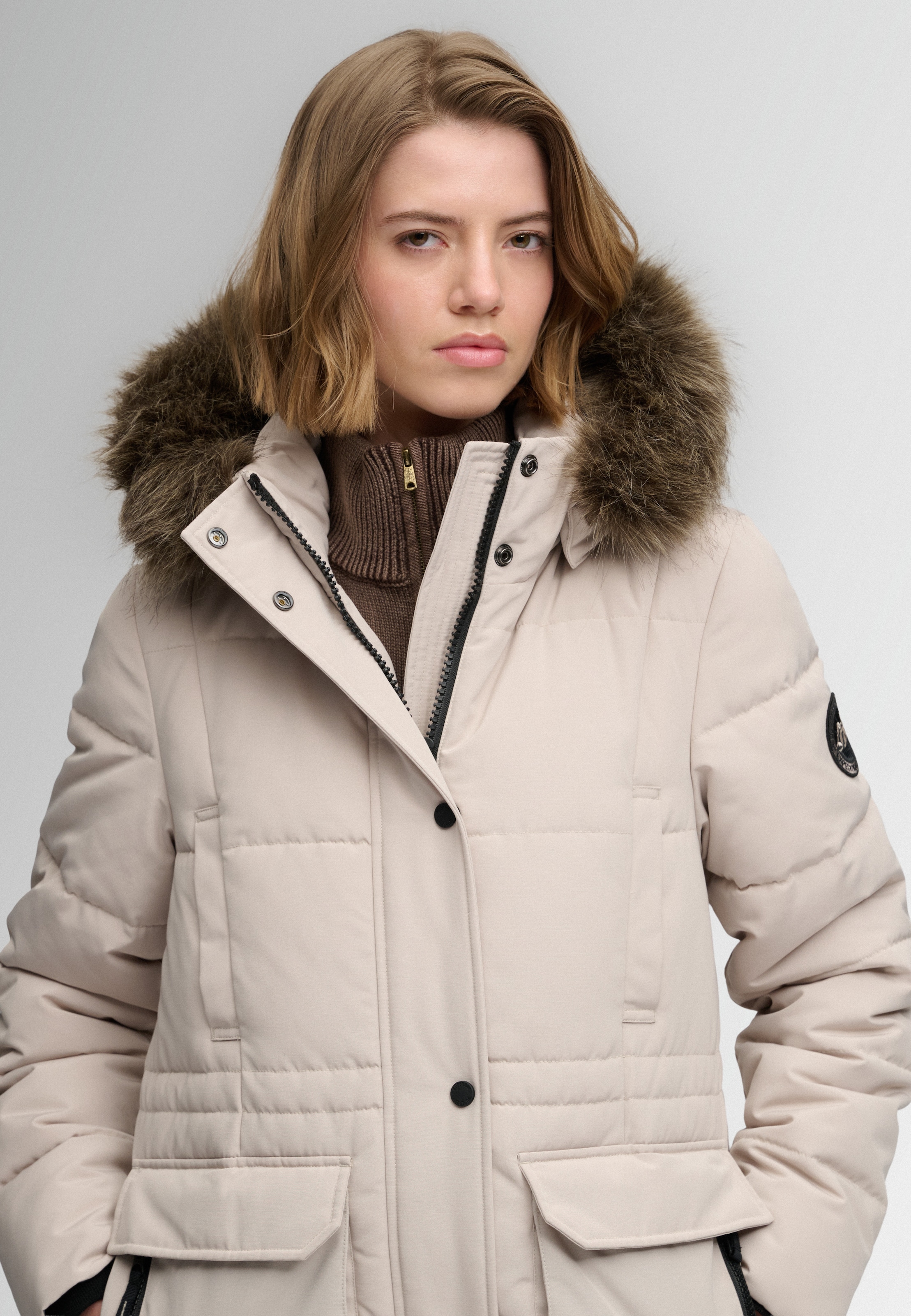 Superdry & Co Wintermantel 'Everest' in Beige