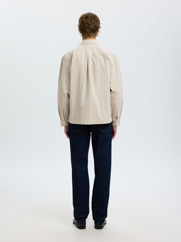 SELECTED - Ajuste confortable Camisa en beige