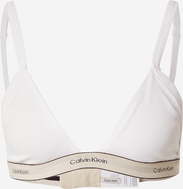 Soutien-gorge Calvin Klein Underwear en blanc : devant