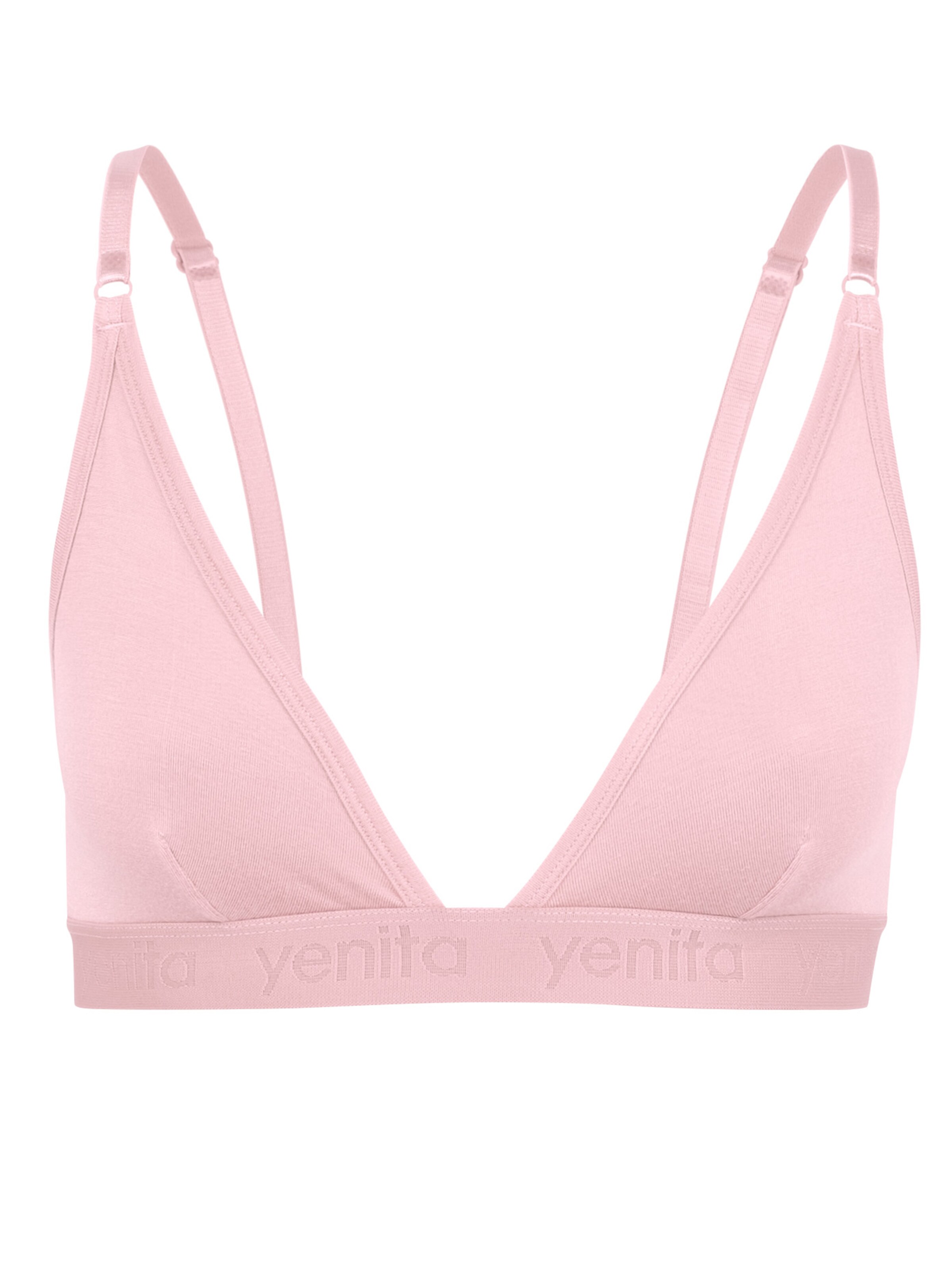 Triangle Soutien-gorge 'Bambus' Yenita en rose : devant