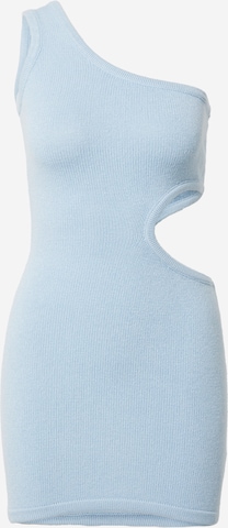 Edikted Stickad klänning i blå: framsida