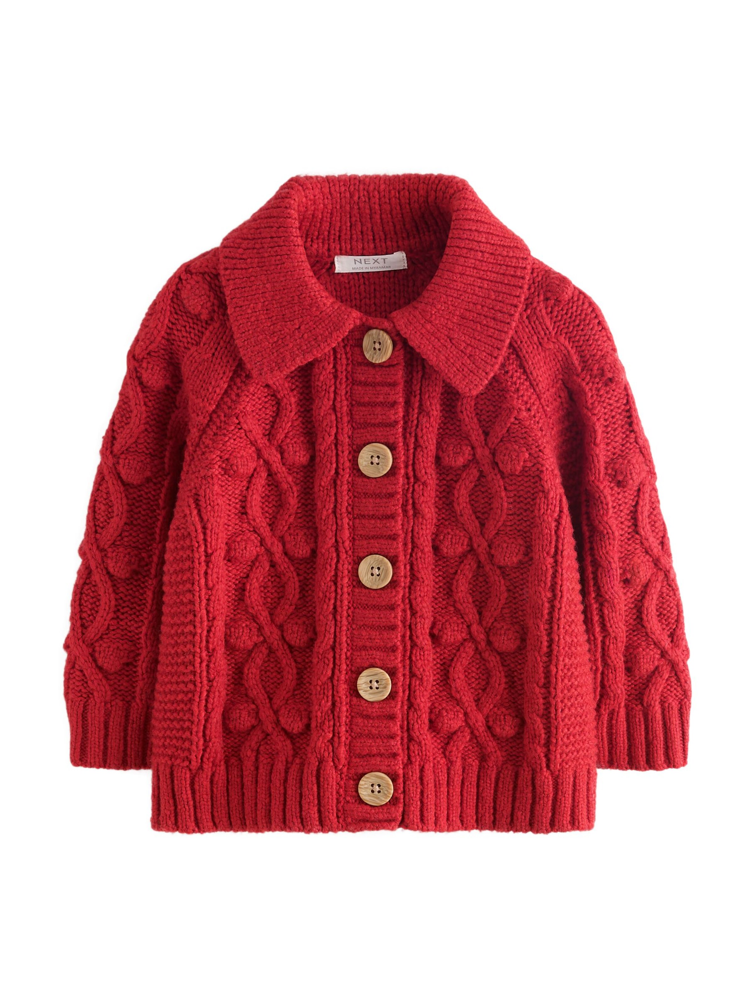 Next Strickjacke in Rot: Vorderseite