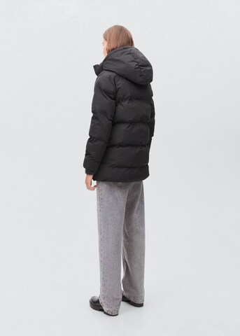 MANGO TEEN Winter Jacket 'Light' in Black
