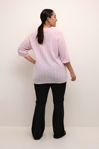 KAFFE CURVE Pullover 'Tenna' in Lila