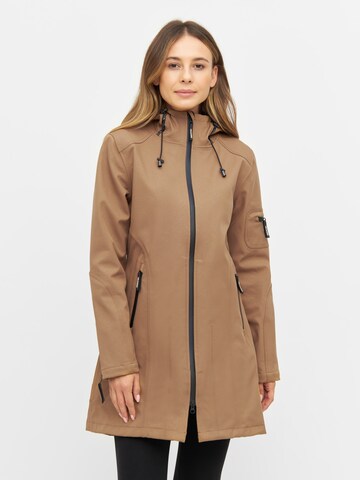 ILSE JACOBSEN Functionele jas 'RAIN07' in Bruin: voorkant