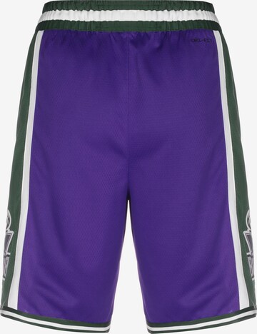 Loosefit Pantalon de sport 'NBA Milwaukee Bucks Swingman' NIKE en violet