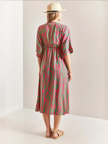 Bianco Lucci Jurk in Roze