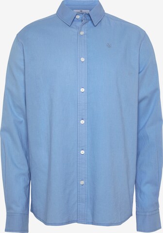 DELMAO Button Up Shirt in Blue: front