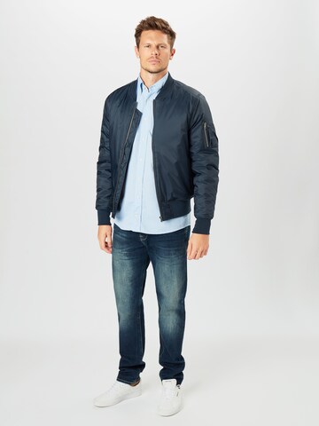 ETON Slim fit Overhemd in Blauw