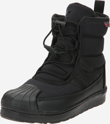 ADIDAS ORIGINALS Snow Boots 'Superstar' in Black: front