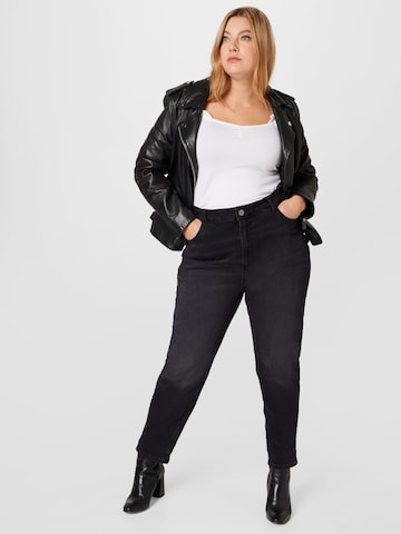 River Island Plus Slimfit Jeans in Schwarz