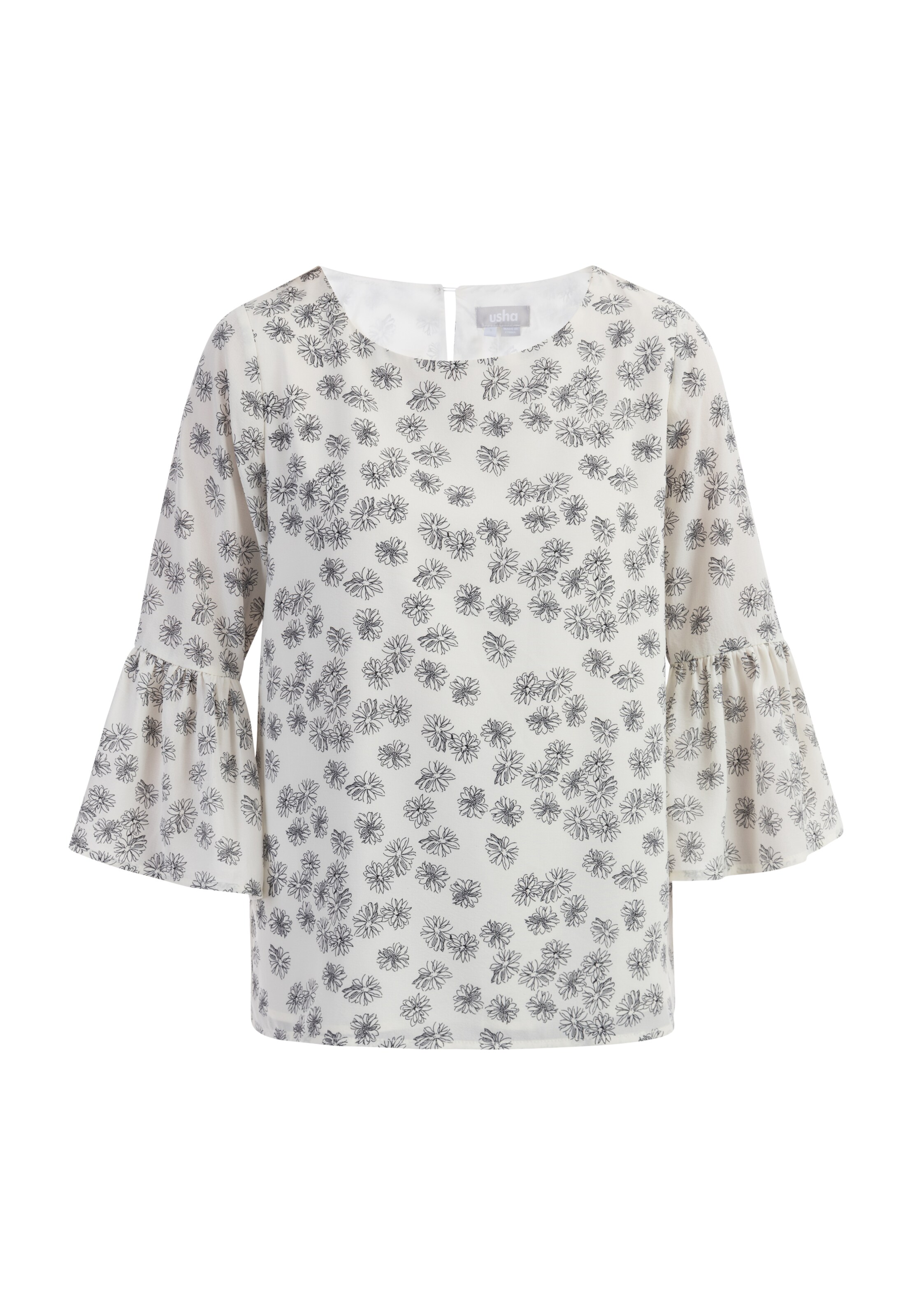 Usha Bluse in Weiß: Vorderseite